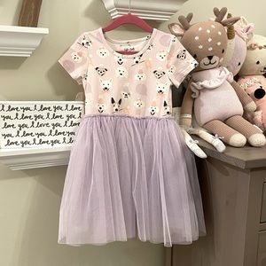 Taylor Joelle purple puppy dog dress sz 5